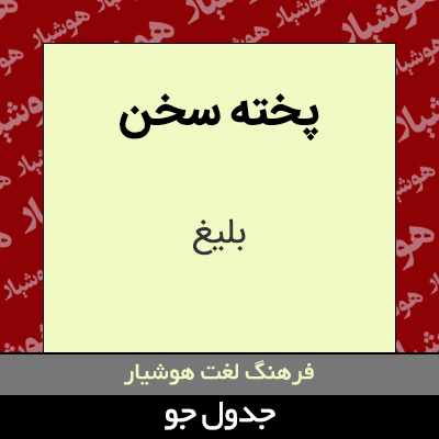 تصویری از پخته سخن