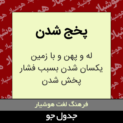 تصویری از پخج شدن