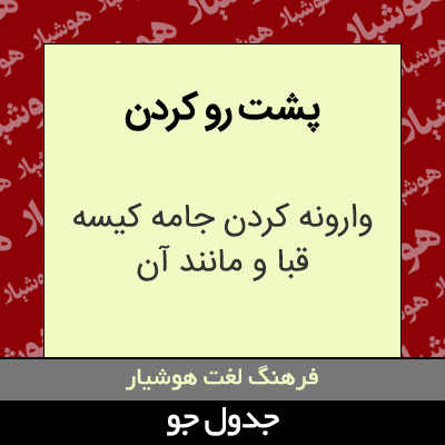 تصویری از پشت رو کردن