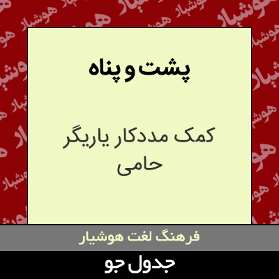 تصویری از پشت و پناه