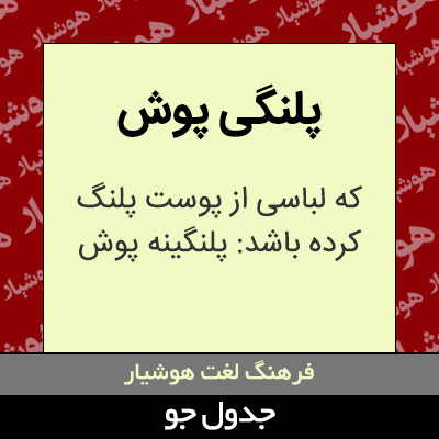 تصویری از پلنگی پوش