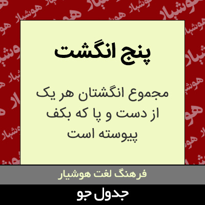 تصویری از پنج انگشت