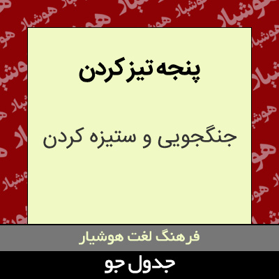 تصویری از پنجه تیز کردن