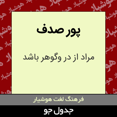 تصویری از پور صدف