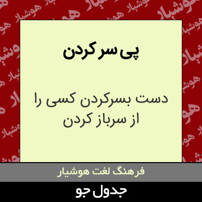 تصویری از پی سر کردن