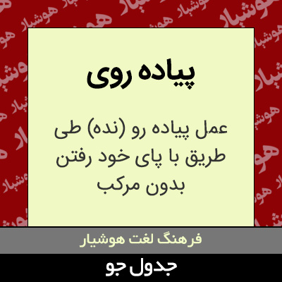 تصویری از پیاده روی