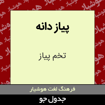 تصویری از پیاز دانه