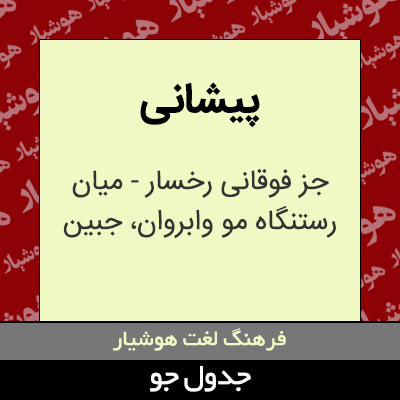 تصویری از پیشانی