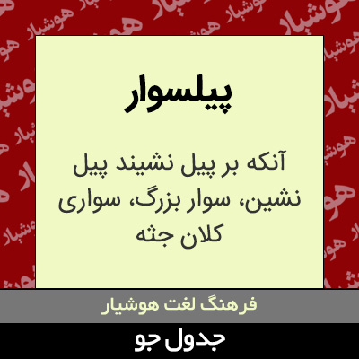 تصویری از پیلسوار