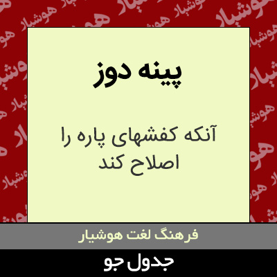 تصویری از پینه دوز