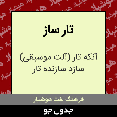 تصویری از تار ساز