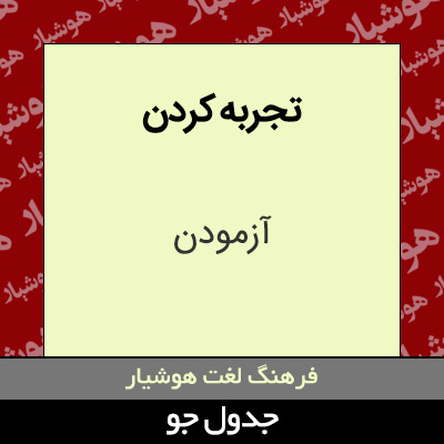 تصویری از تجربه کردن