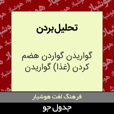 تصویری از تحلیل بردن