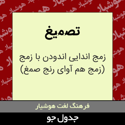 تصویری از تصمیغ