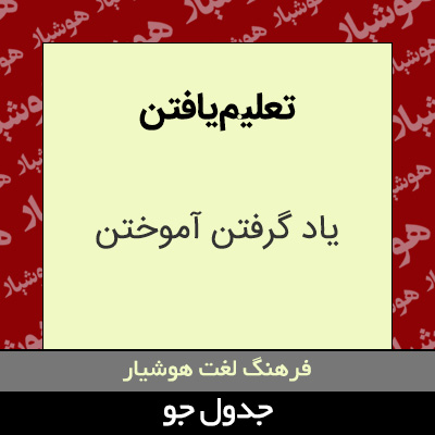 تصویری از تعلیم یافتن