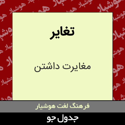 تصویری از تغایر