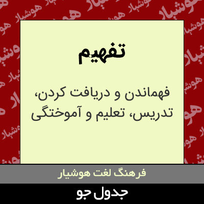 تصویری از تفهیم