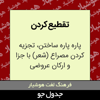 تصویری از تقطیع کردن