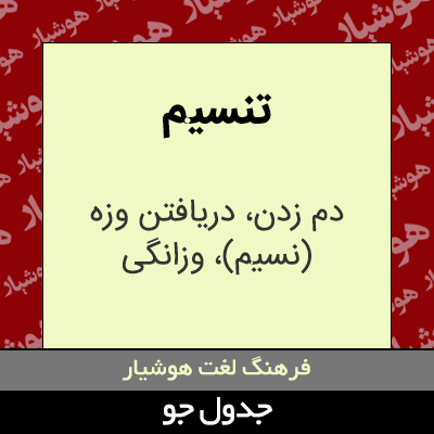 تصویری از تنسیم