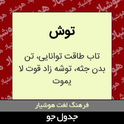 تصویری از توش