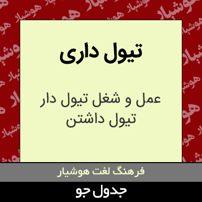 تصویری از تیول داری