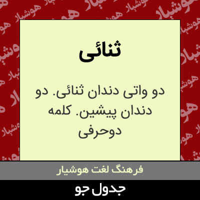 تصویری از ثنائی