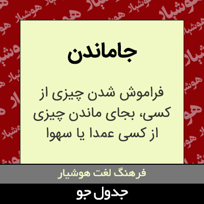 تصویری از جاماندن