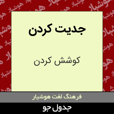 تصویری از جدیت کردن