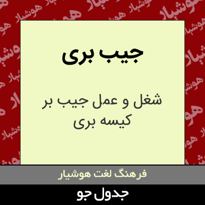 تصویری از جیب بری