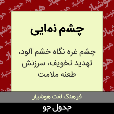 تصویری از چشم نمایی