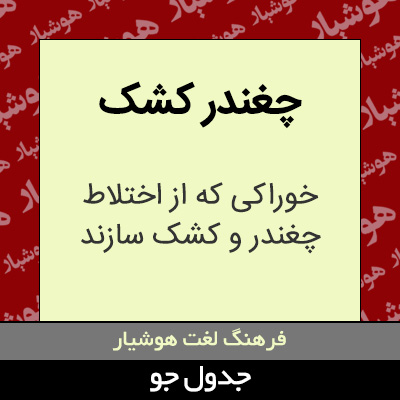 تصویری از چغندر کشک