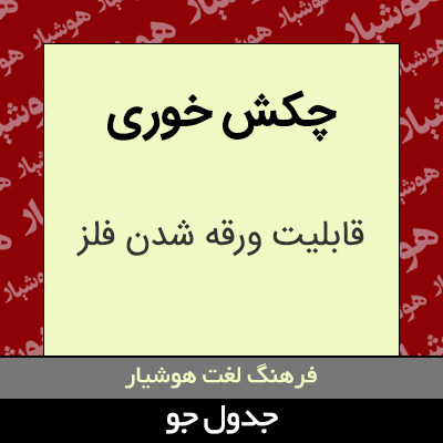 تصویری از چکش خوری