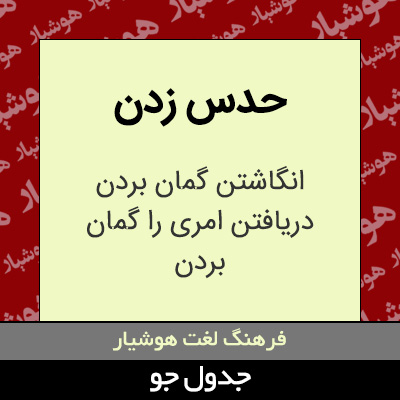 تصویری از حدس زدن