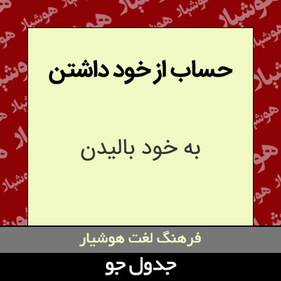 تصویری از حساب از خود داشتن