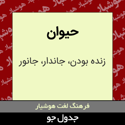 تصویری از حیوان