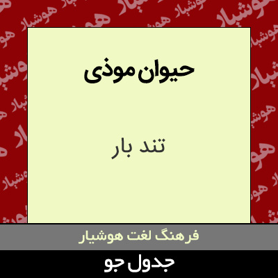 تصویری از حیوان موذی