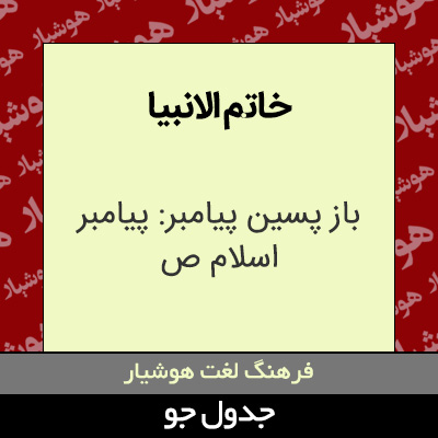 تصویری از خاتم الانبیا