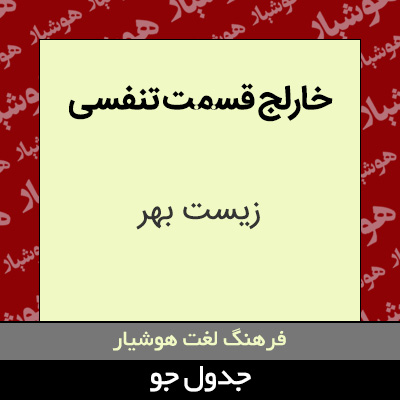 تصویری از خارلج قسمت تنفسی