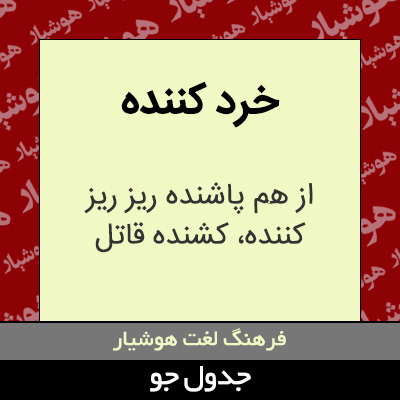 تصویری از خرد کننده