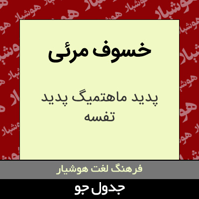 تصویری از خسوف مرئی