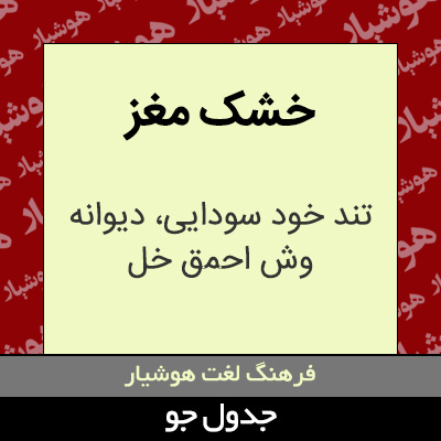 تصویری از خشک مغز