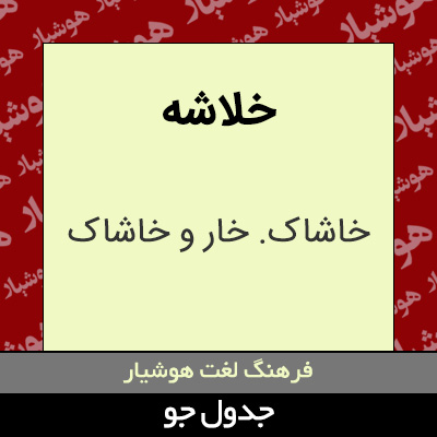 تصویری از خلاشه