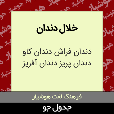 تصویری از خلال دندان