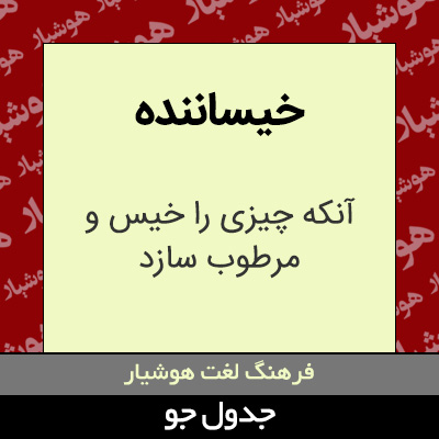 تصویری از خیساننده