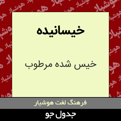 تصویری از خیسانیده