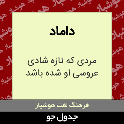 تصویری از داماد