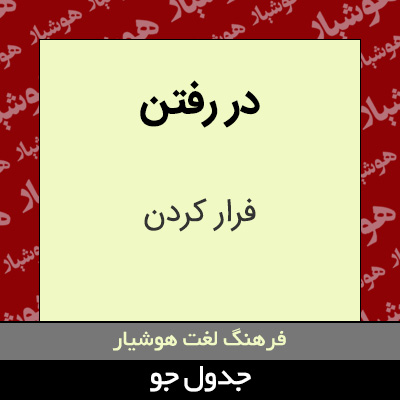 تصویری از در رفتن