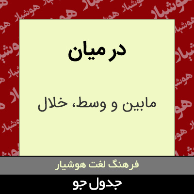 تصویری از در میان