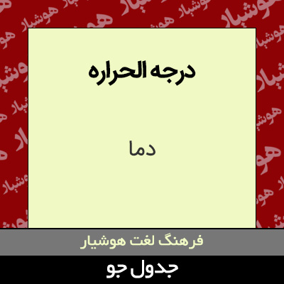 تصویری از درجه الحراره