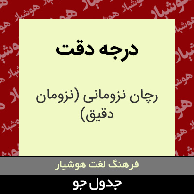 تصویری از درجه دقت